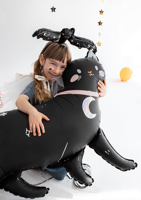 Halloween Helium Ballon Kat Leeg 95cm