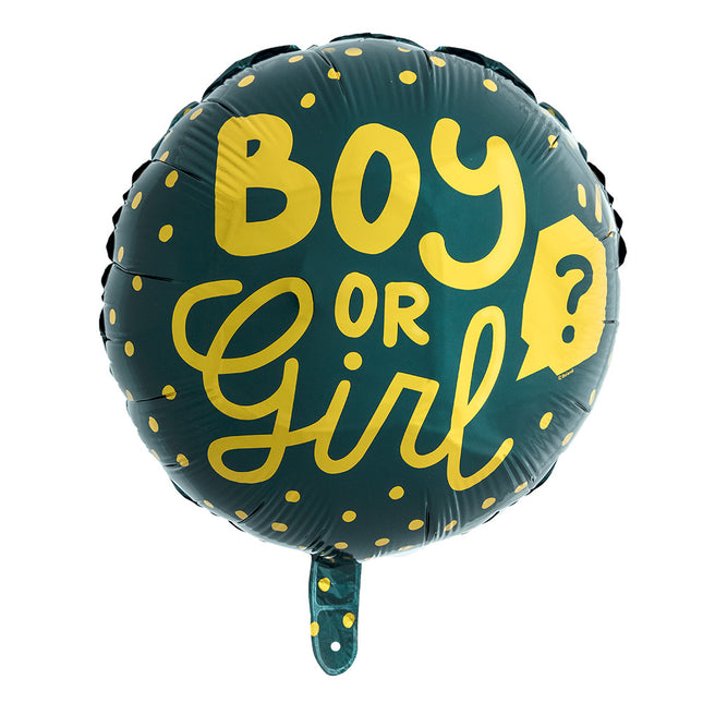 Helium Ballon Boy Or Girl Dubbelzijdig 45cm