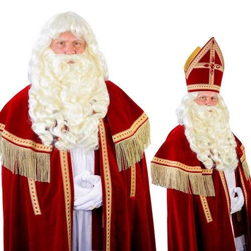 Sinterklaas Baard Met Draadsnor Myra Kanekalon