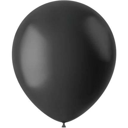 Zwarte Ballonnen Midnight Black 33cm 50st