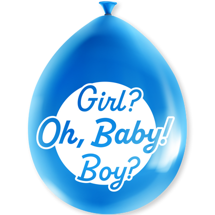 Gender Reveal Ballonnen 30cm 8st