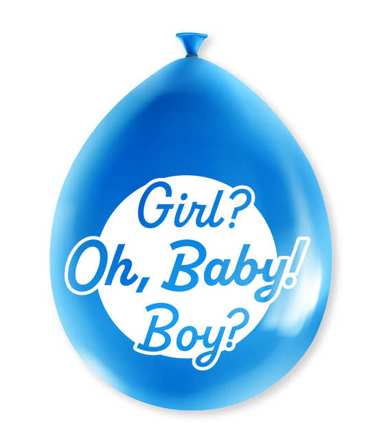 Gender Reveal Ballonnen 30cm 8st