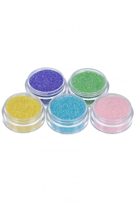 Gekleurde Glitter Tattoo Set Unicorn 5st