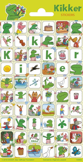 Kikker En Vriendjes Stickers Klein