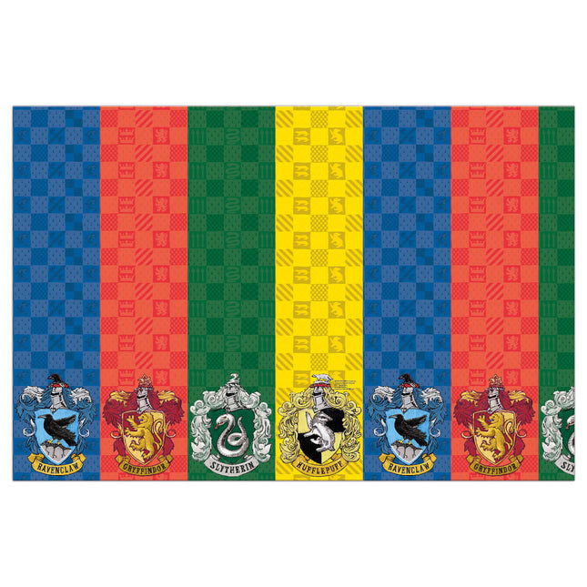 1 FSC Paper Tablecover 120x180cm Harry Potter Hogwarts Houses