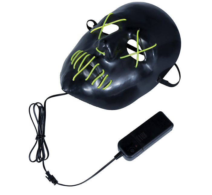 Groen Zwarte Halloween Masker Met Licht