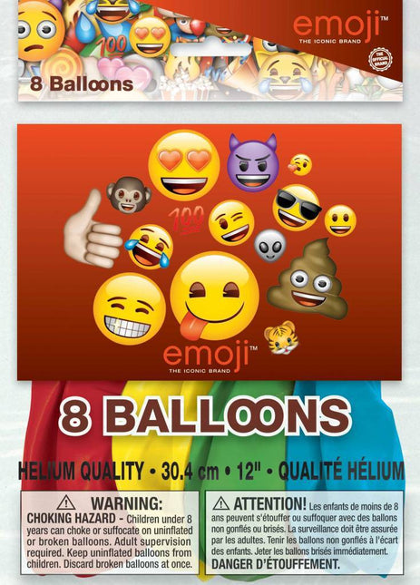 Emoji Ballonnen 30cm 8st