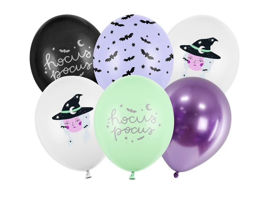 Halloween Ballonnen Hocus Pocus 30cm 6st