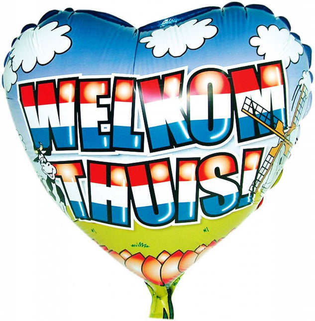 Helium Ballon Welkom Thuis 74cm leeg