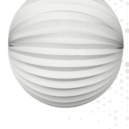 Witte Lampion 25cm