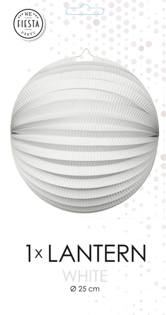 Witte Lampion 25cm