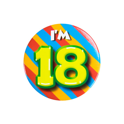 I'm 18 Button 18 Jaar 5,5cm