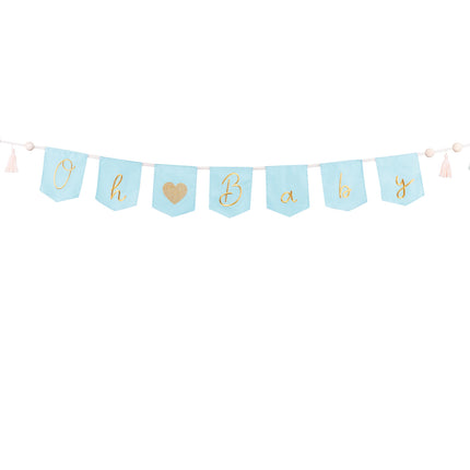 Blauwe Banner Oh Baby 2,5m