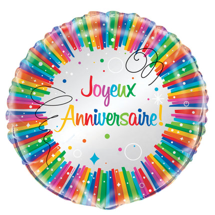 Helium Ballon Joyeux Anniversaire 45cm leeg