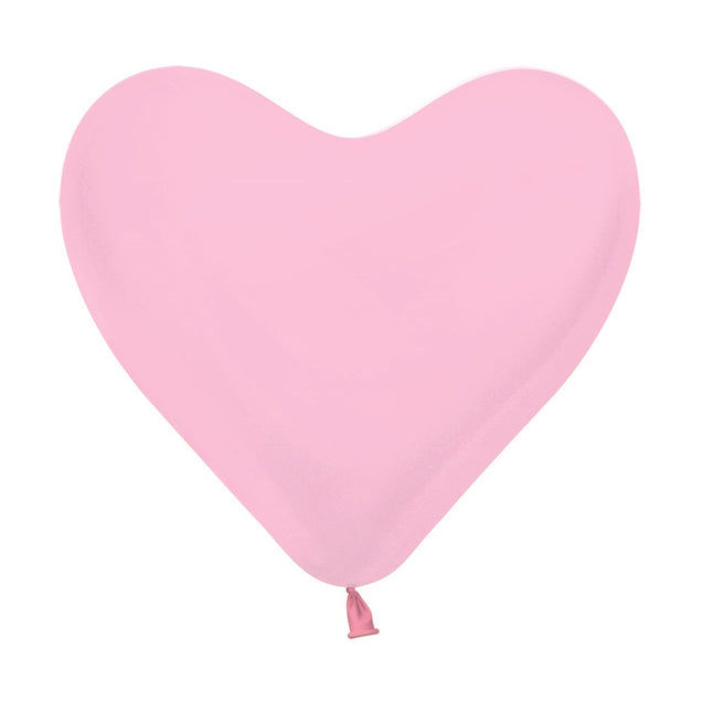 Ballonnen Hart Pink 30cm 50st