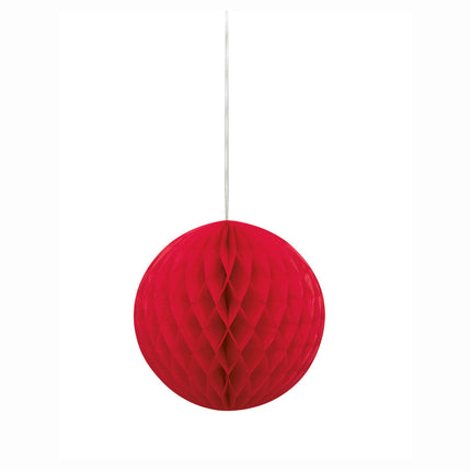 Honeycomb Bol Rood 20cm