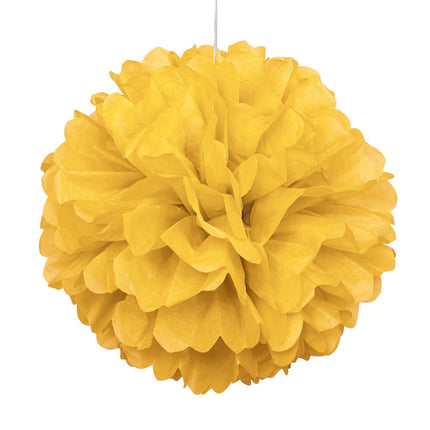 Pompon Geel 40cm