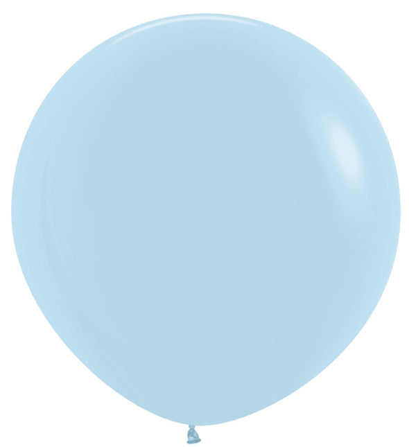 Ballonnen Pastel Matte Blue 91cm 10st