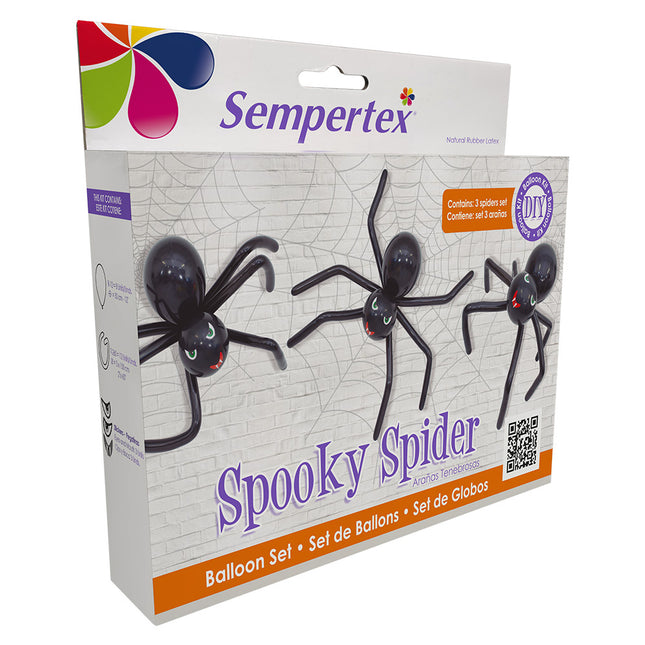 Ballonnen DIY Balloon Kit Spooky Spiders