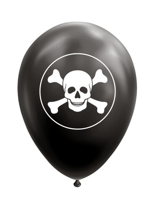 Zwarte Piraten Ballonnen 30,5cm 8st