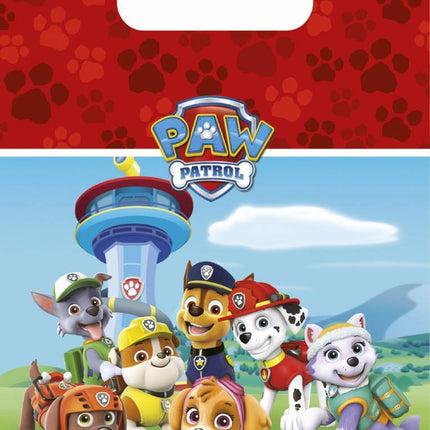 Paw Patrol Uitdeelzakjes Versiering 23cm 6st