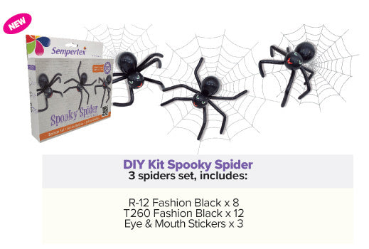 Ballonnen DIY Balloon Kit Spooky Spiders