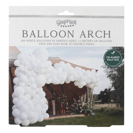 Witte Ballonnenboog XL DIY Set