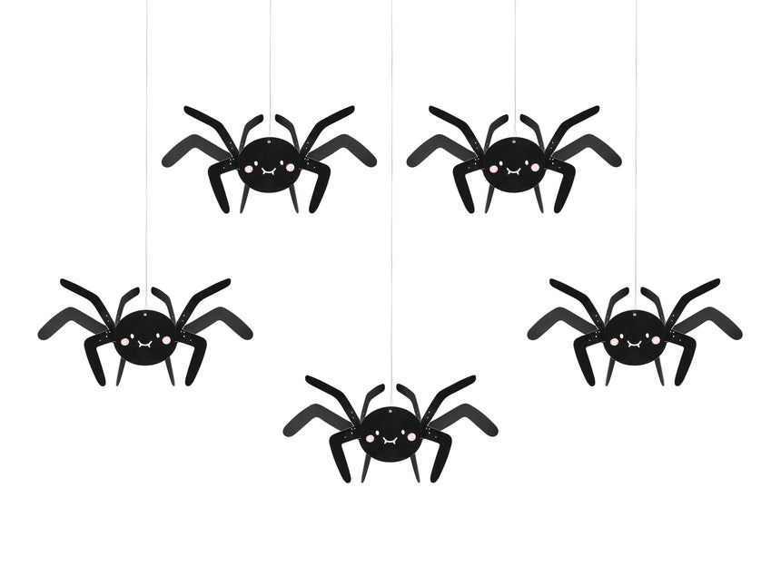 Halloween Hangdecoratie Spinnen 5st