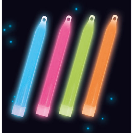 Gekleurde Kettingen Hangers Glow In The Dark 10cm 4st