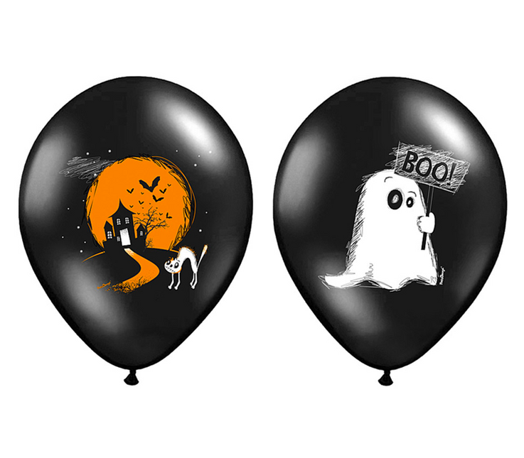 Halloween Ballonnen Boo! 30cm 6st