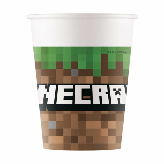 Minecraft Bekers 200ml 8st