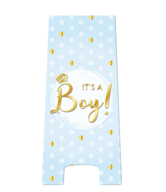 Warning Sign It'S A Boy New 58cm