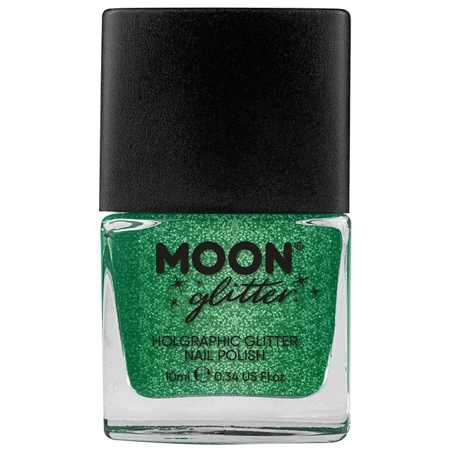 Moon Glitter Holographic Nail Polish Green 14ml