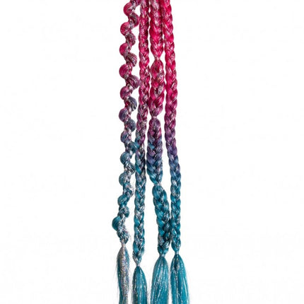 Hair Extension Festival Pink/Aqua