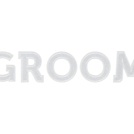 Strijk Embleem Groom 30cm