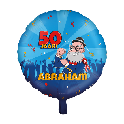 Helium Ballon Abraham Cartoon Leeg 30cm