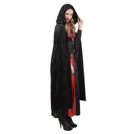 Halloween Cape Zwart 1,7m