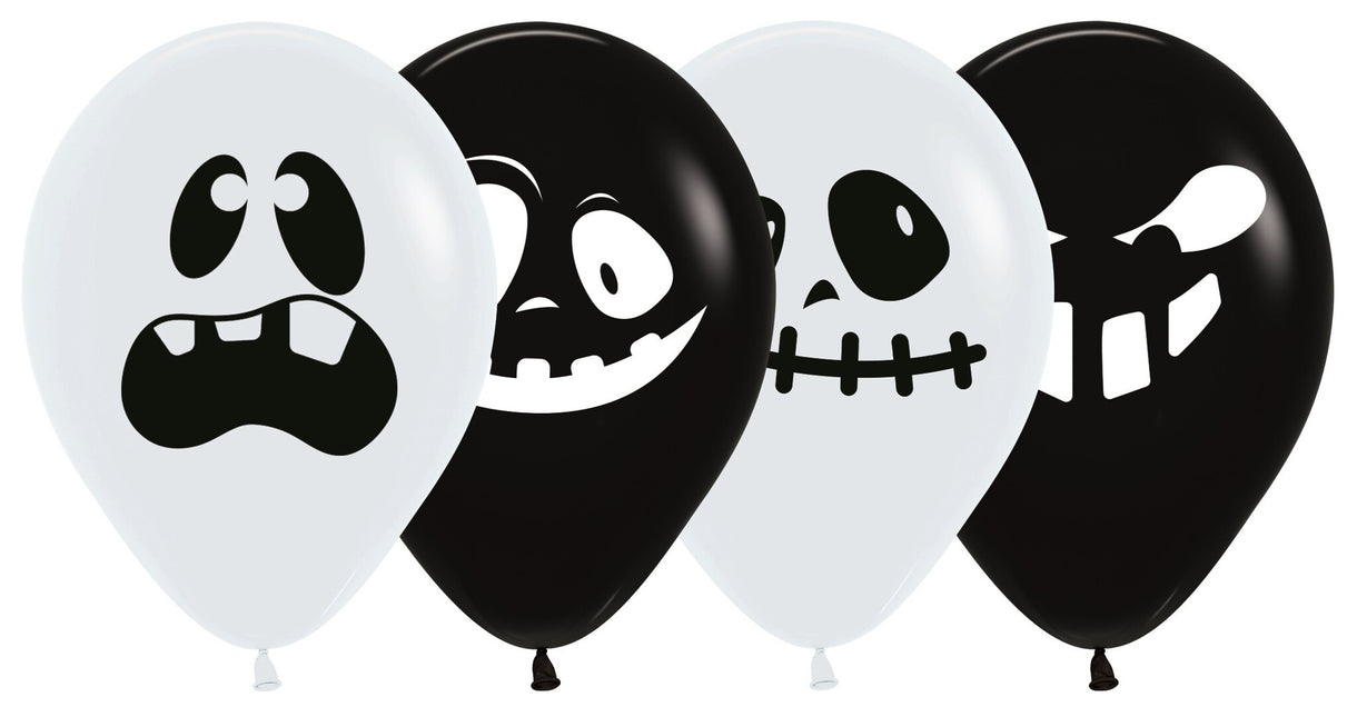 Ballonnen Ghosts Mix 30cm 25st