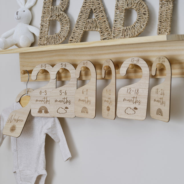 Babyhangers Hout 7st