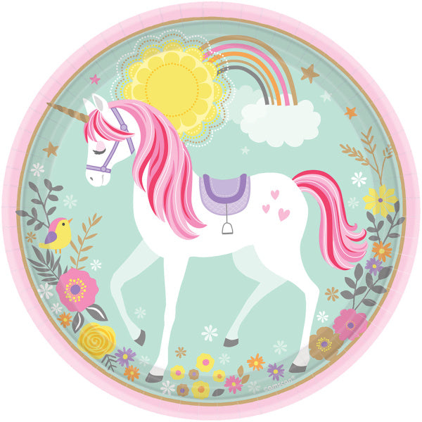 Unicorn Borden Papier 23cm 8st