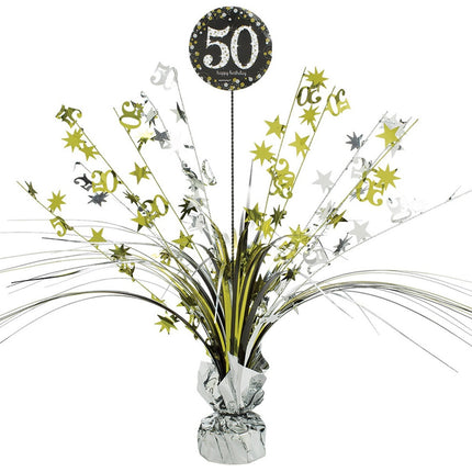 Tafeldecoratie 50 Jaar Happy Birthday 46cm