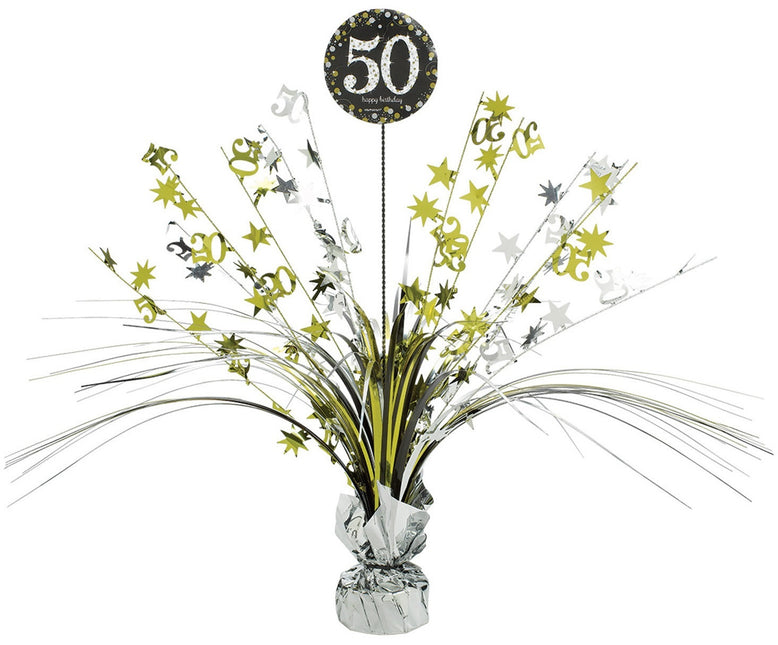 Tafeldecoratie 50 Jaar Happy Birthday 46cm