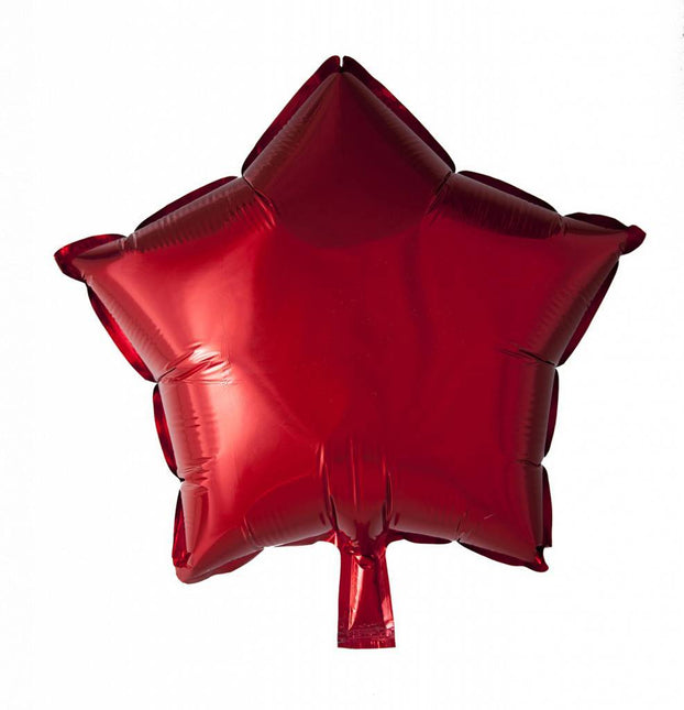 Helium Ballon Ster Rood 46cm leeg