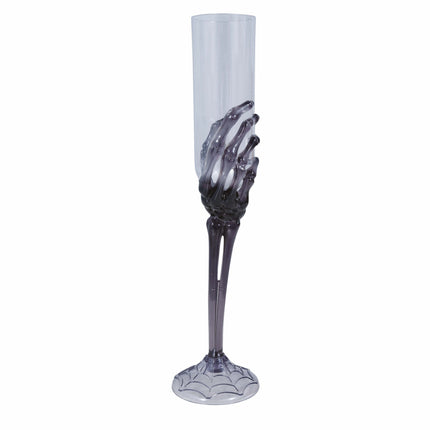 Halloween Glas Skelet Hand 25cm