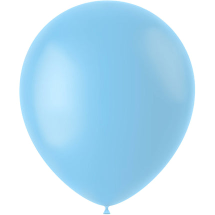 Lichtblauwe Ballonnen Powder Blue 33cm 50st