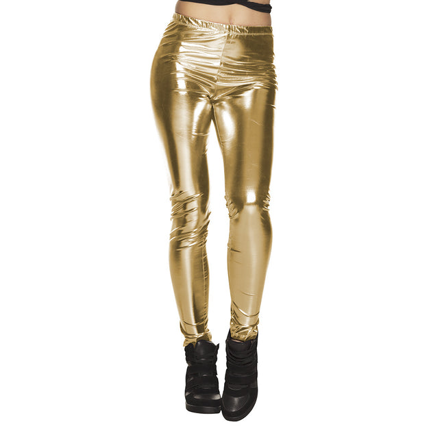 Metallic Gouden Legging L-XL