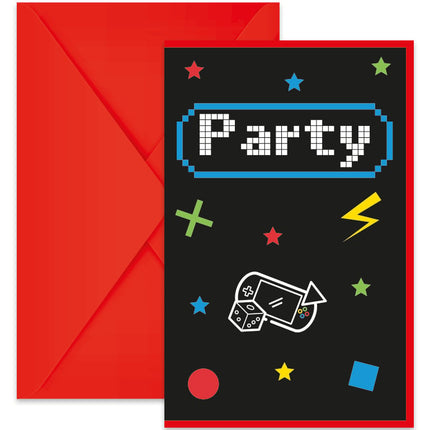 Gaming Party Uitnodigingen