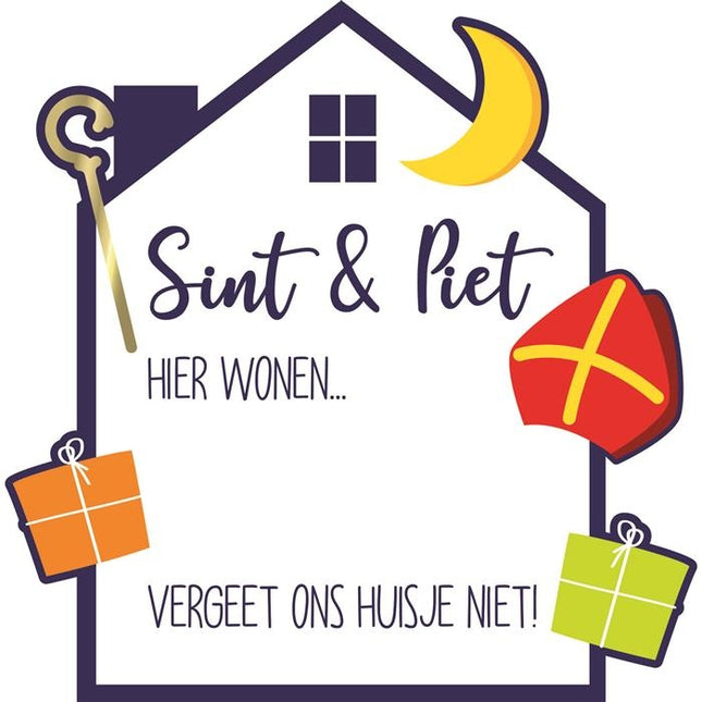 Sinterklaas Raambord Beschrijfbaar 50cm