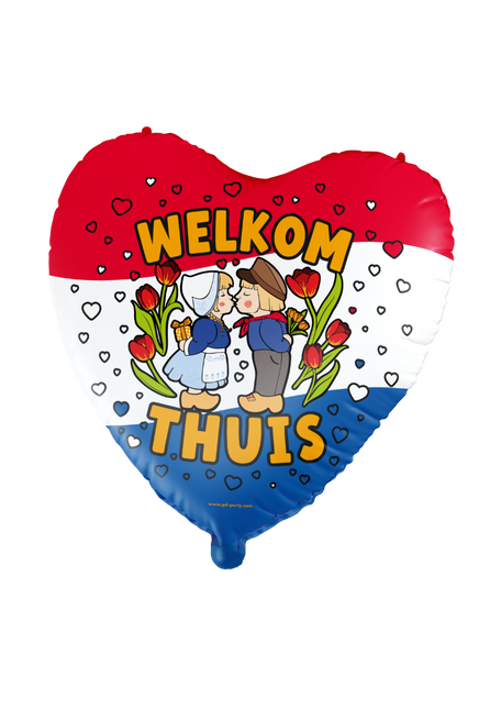 Welkom Thuis Helium Ballon Leeg 60cm