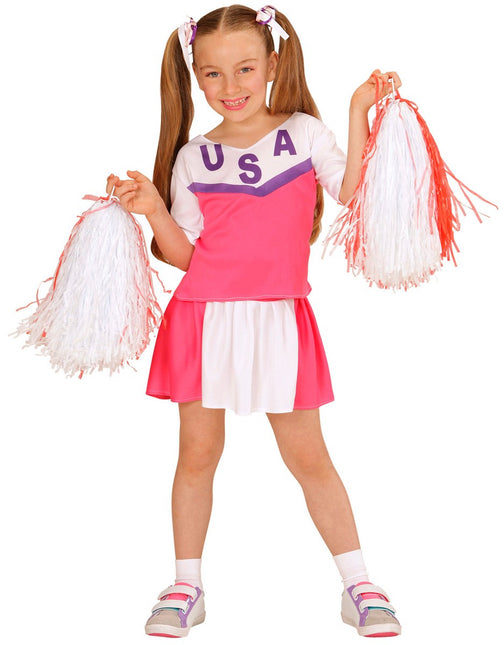 Cheerleader Roze Kostuum Kind